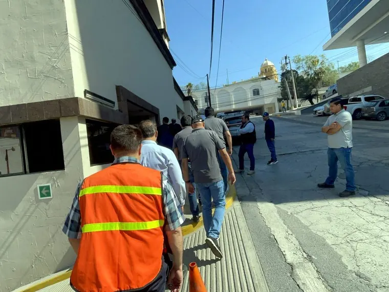 Brigada de Evacuación durante un simulacro